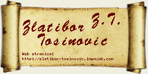 Zlatibor Tošinović vizit kartica